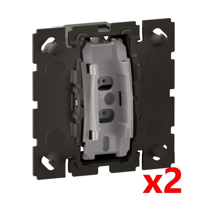 Legrand - Céliane 2024 - LOT Va et vient + Bouton poussoir - 10A - 230V - Réf : CM0001+CM0031