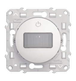 Schneider Odace - Détecteur de présence et mouvement - spécial rénov. - Blanc - 2 fils 300W - Réf : S520524
