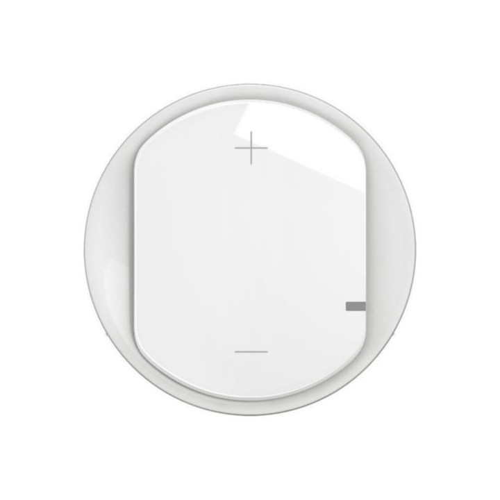 Legrand - Céliane 2024 - Enjoliveur pour variateur type poussoir 2 fils - avec LED -  Blanc -  Réf : CB0060