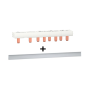 Schneider - Resi9 XP - monobloc Peigne Neutre+Phase 5M - 63A + cache dent - Réf. : R9PXH205+404988