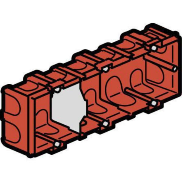 Legrand Batibox - Boîte à sceller 3 postes Hor/vert - 080143