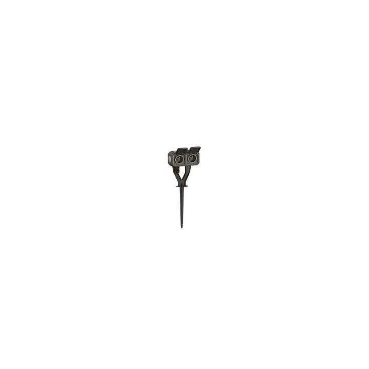 Legrand - Plexo - PC 2x2P+T précâblé 16A 230V + piquet de jardin - IP55/IK07 - Réf : 069749L