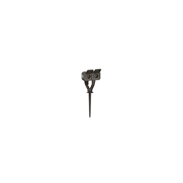 Legrand - Plexo - PC 2x2P+T précâblé 16A 230V + piquet de jardin - IP55/IK07 - Réf : 069749L