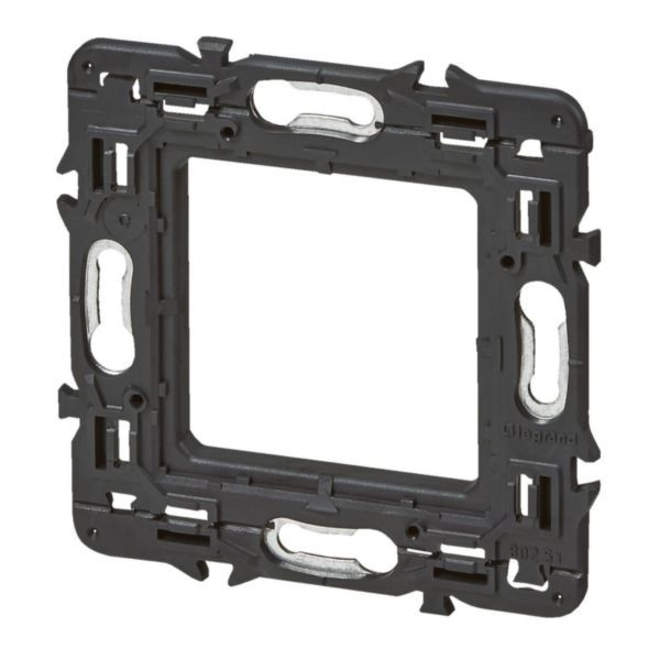 Legrand - Support simple 1 poste (2M) - Mosaic/Céliane - Fixation VIS - Réf : 080251