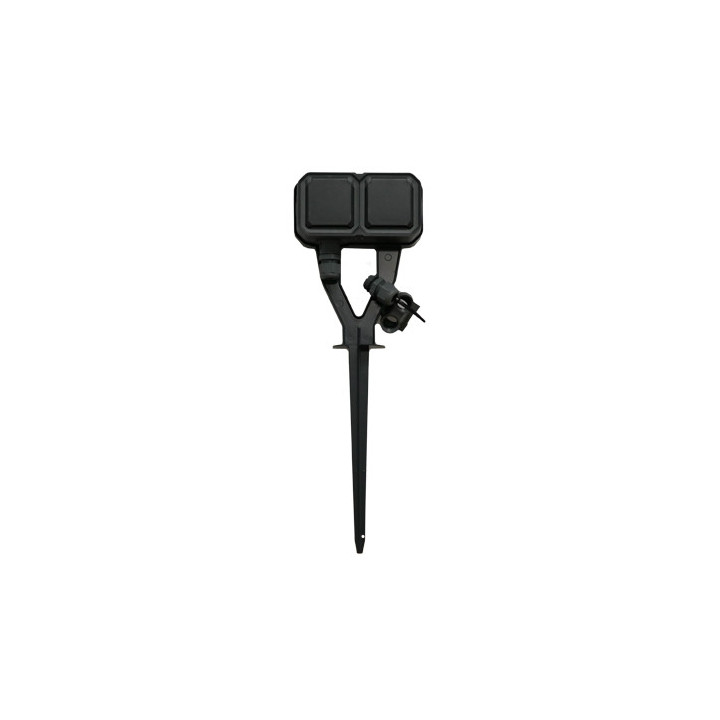 Legrand - Plexo - PC 2x2P+T précâblé 16A 230V + piquet de jardin - IP55/IK07 - Réf : 069749L
