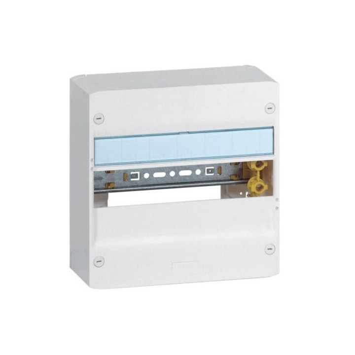 Legrand - Drivia - Coffret 1 rangée - 13 modules + Porte + Rehausse - Ref. : 401211+401371+401331