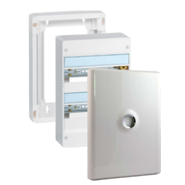 Legrand - Drivia - Coffret 2 rangées - 13 modules + Porte + Rehausse - Ref. : 401212+401372+401332
