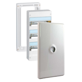 Legrand - Drivia - Coffret 3 rangées - 13 modules + Porte + Rehausse - Ref. : 401213+401373+401333