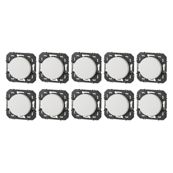 Legrand - Dooxie - LOT de 10 Interrupteurs ou va-et-vient - Blanc - Ref. : 600001x10