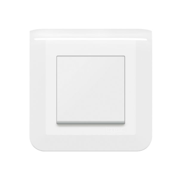 Legrand - Mosaic - Bouton poussoir complet - 1 poste (2M) - 6A - 230V - Réf : 080251+278040L+277802L