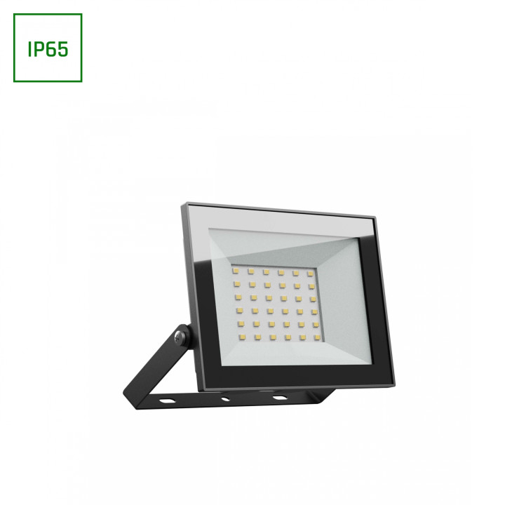 Spectrum - Noctis Lux 4 - Projecteur LED étanche - Noir - 230V - 30W - 2500lm - 4000K -  IP65 - Réf : SLI029072NW