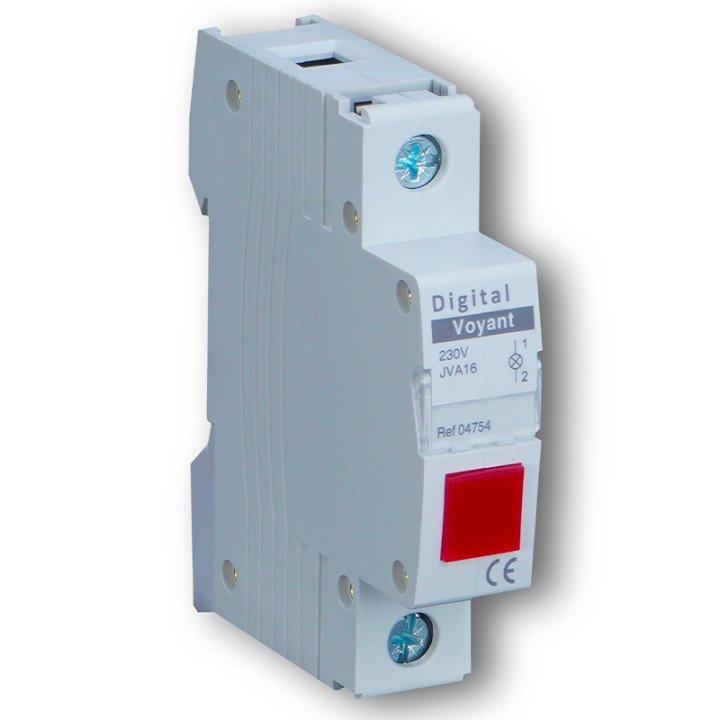 Digital Electric - Voyant Modulaire rouge - 230V - Réf : 04754