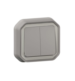Legrand Plexo - Double interrupteur ou Va-et-Vient - Encastré - étanche IP55 - Réf : 070072
