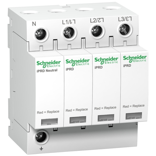 Schneider - Acti9, iPRD 8r parafoudre 8 KA 350V 3PN avec report signalisation - A9L08601
