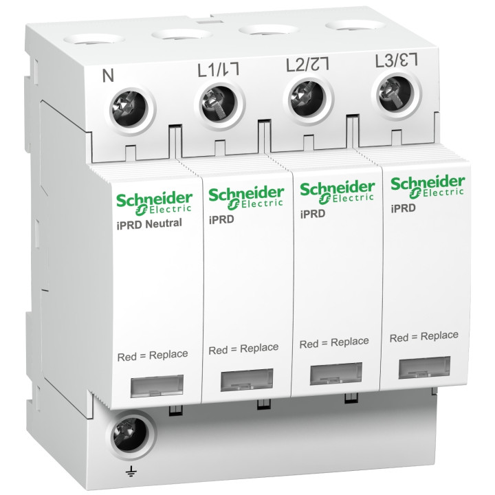 Schneider - Acti9, iPRD 8r parafoudre 8 KA 350V 3PN avec report signalisation - A9L08601