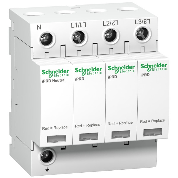 Schneider - Acti9, iPRD 8r parafoudre 8 KA 350V 3PN avec report signalisation - A9L08601