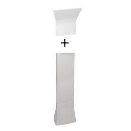 Schneider - Resi9 - kit goulotte 13M - 2 parties - corps - capot - cloisons - complet - Réf. : R9HKT13+R9H13540