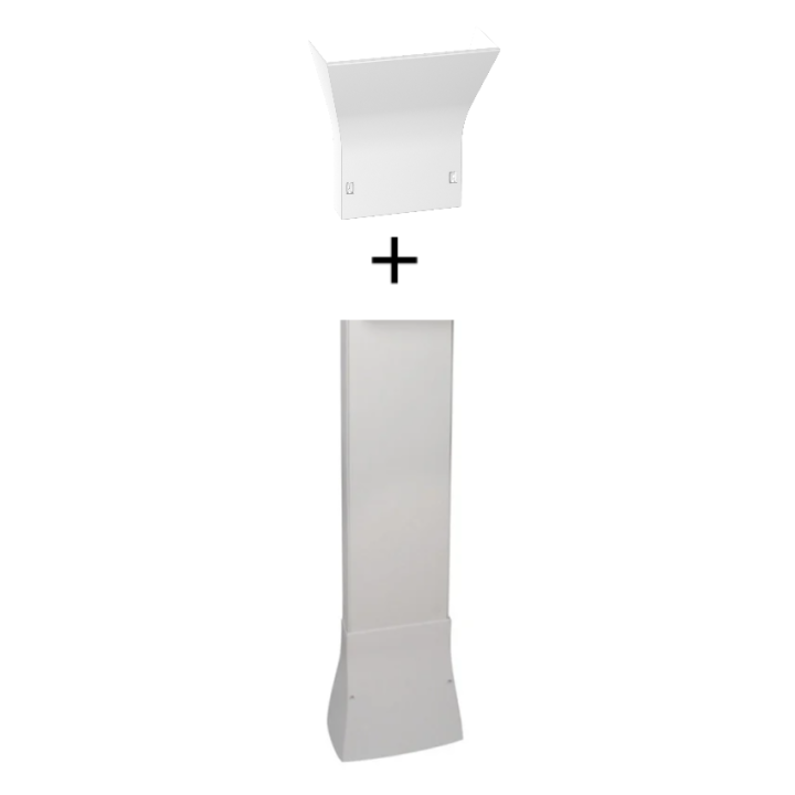 Schneider - Resi9 - kit goulotte 13M - 2 parties - corps - capot - cloisons - complet - Réf. : R9HKT13+R9H13540