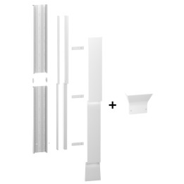 Schneider - Resi9 - kit goulotte 13M - 2 parties - corps - capot - cloisons - complet - Réf. : R9HKT13+R9H13540