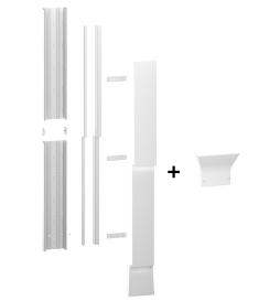 Schneider - Resi9 - kit goulotte 13M - 2 parties - corps - capot - cloisons - complet - R9HKT13+R9H13540