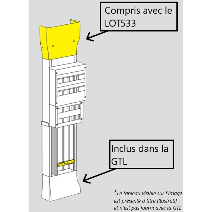 Schneider - Resi9 - kit goulotte 13M - 2 parties - corps - capot - cloisons - complet - Réf. : R9HKT13+R9H13540