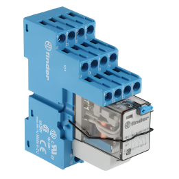 Finder - LOT - Relais Industriel 4RT 230V + Embase Relais - Réf : 553482300040+9404SMA