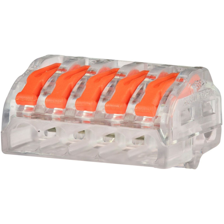 Capri - Lot connecteurs à levier 2, 3 et 5 entrées - fil rigide ou souple 0,5-4 mm (215 borniers) - Réf : 308102+308103+308105