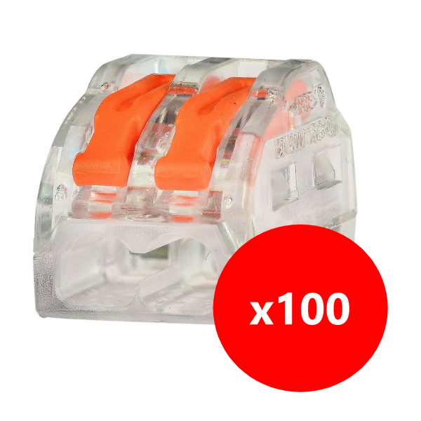 Capri - Lot connecteurs à levier 2, 3 et 5 entrées - fil rigide ou souple 0,5-4 mm (215 borniers) - Réf : 308102+308103+308105