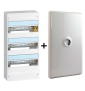 Legrand - Drivia - Coffret 3 rangées - 13 modules + Porte - Ref. : 401213+401333