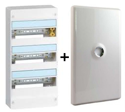 Legrand - LOT PROS - Coffret DRIVIA 39 Modules + porte - 401213+401333