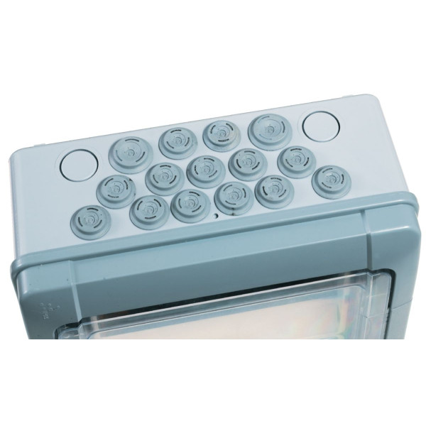 Legrand - Plexo³ - Coffret étanche + Peigne Verticale - 3 Rangées 12 Modules - IP65/IK09 - Réf. : 001923+405004