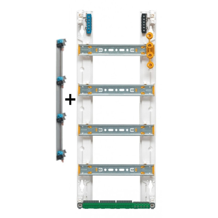 Legrand - Drivia - Coffret 4 rangées - 13 modules + Peigne vertical - Ref. : 401214+405002