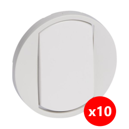 Legrand Céliane - Enjoliveur LOT - Simple allumage blanc - 068001x10