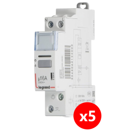Legrand - LOT - Télérupteur CX3 silencieux unipolaire 16A - 230V - 412400x5