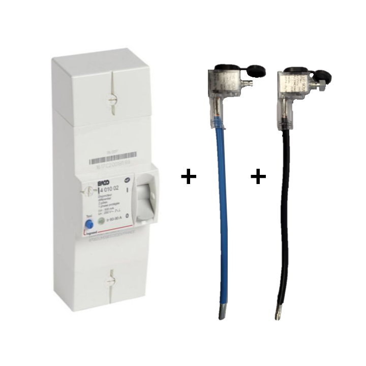 Legrand - Disjoncteur de branchement EDF 60/90A instantané + embout EDF 90A 25mm2 - Réf. : 401002+embout
