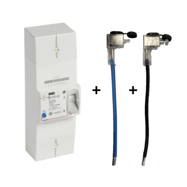 Legrand - Disjoncteur de branchement EDF 60/90A instantané + embout EDF 90A 25mm2 - Réf. : 401002+embout