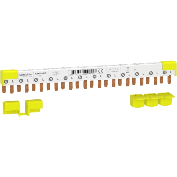 Schneider - Acti9 iDT40 - peigne - 1P+N - 12 modules de 18mm - 80A - A9XPN612