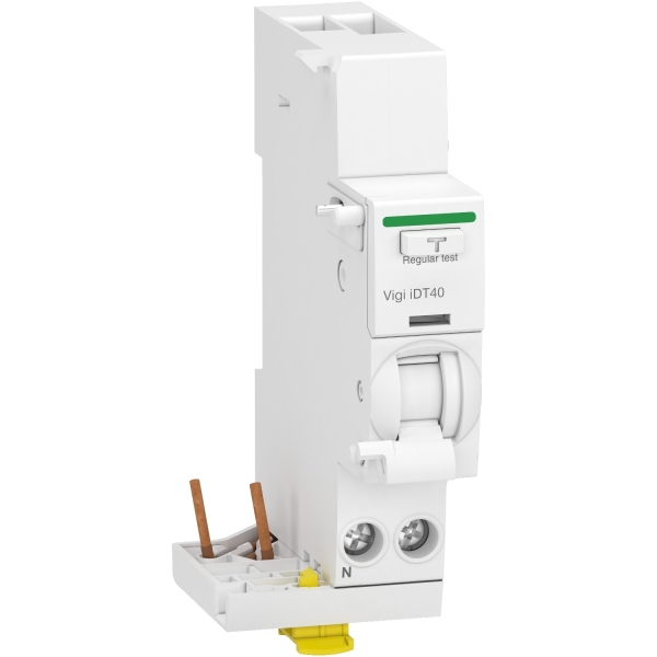 Schneider - bloc différentiel Acti9 Vigi iDT40  - Type AC - 1P+N - 300mA - 25A - Réf : A9Y63625