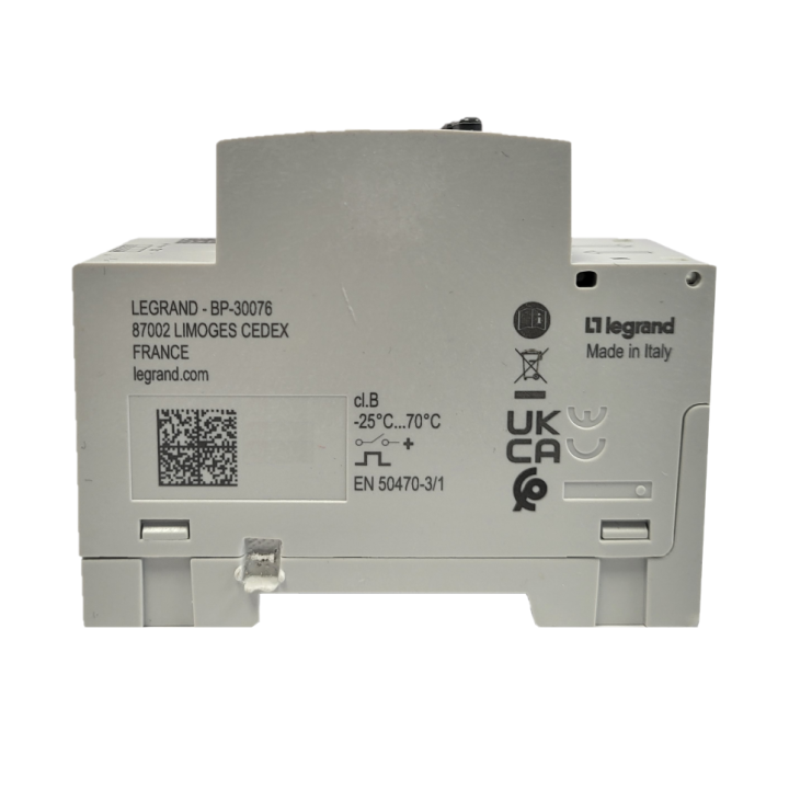 Legrand - Compteur modulaire monophasé - MID - 63A - 2 modules - avec sortie et 1 entrée à impulsions - Réf : 412082