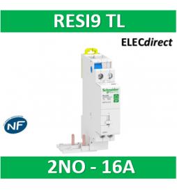 Schneider - Télérupteur RESI9 TL - Bipolaire - 2NO 16A - 250V - R9PCL216