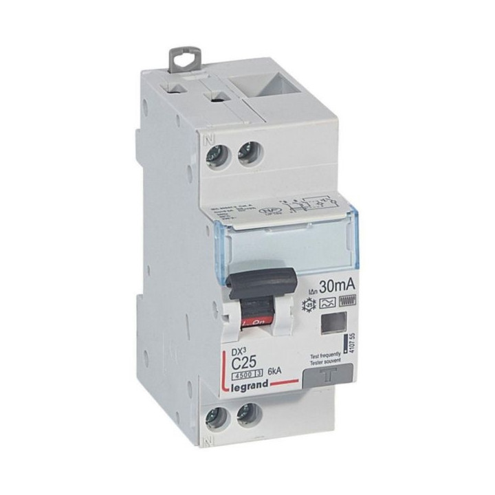 LEGRAND - Disjoncteur Différentiel DX3 P+N - 25A - 30mA - Type F - Réf : 410755
