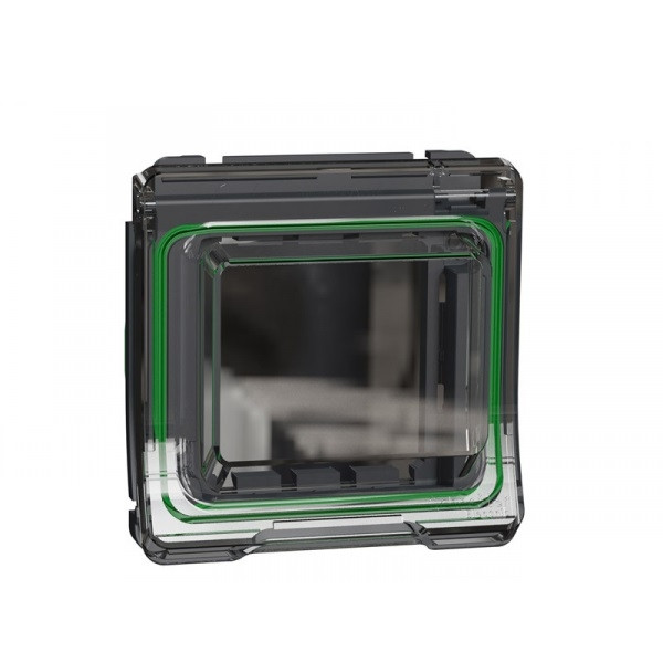 Schneider - Mureva Styl - Adaptateur pour fonction 45x45 - Composable - IP55/IK06 - Gris - Ref : MUR35110