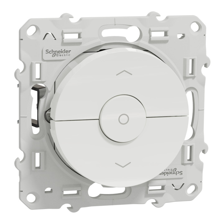 Schneider - Odace 2011 - LOT de 5 Interrupteurs volets-roulant montée/descente/stop - Blanc - Ref. : S520208x5