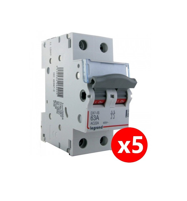 Interrupteur Sectionneur Legrand DX3 2P 63A - Référence 406441, Neuf (pose Et Dépose)