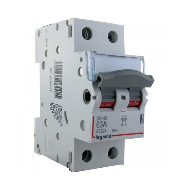 Legrand - LOT de 5 Interrupteurs-sectionneur Bipolaire DX3 - 63A - Réf. : 406441x5