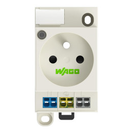 WAGO - Prise modulaire 2P+T 16A 250V avec voyant d'état - Réf : 709-571