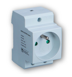 Digital Electric - Prise modulaire 2P+T 16A 250V à éclips - Réf : 04562