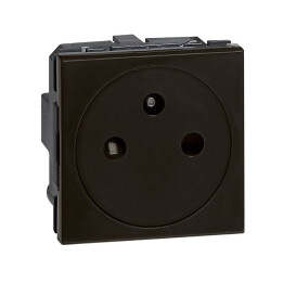 Legrand - Prise de courant 2P+T 16A Surface - Bornes auto - Noir MAT - Mosaic - Réf : 079121L