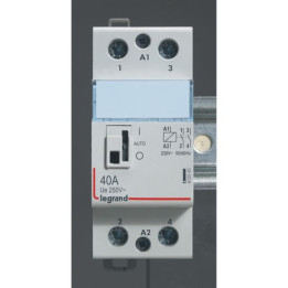 Legrand - Contacteur de puissance bipolaire bobine 230V - 40A - 2F - 2M - 412545