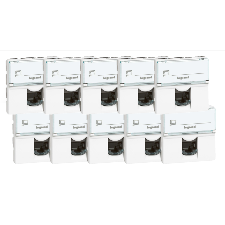 Legrand Mosaic - Prise RJ45 Cat. 6 FTP - 076565x10